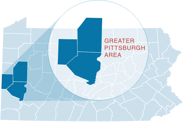 greater pittsburgh zip code map